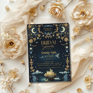 Convite Livro de Fantasia Vintage História de Casamento