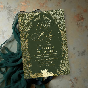 Convite Livro de Histórias de Veados da Floresta Chamada O