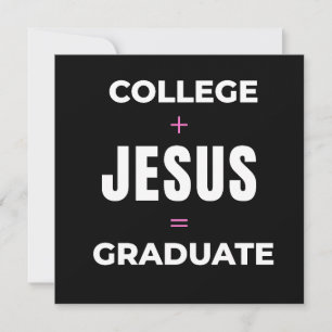 Convite Livro de Visitantes Faculdade + Jesus = Graduado