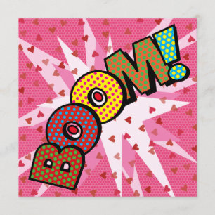 Convite Livro em quadrinhos da BOOM Colorida Moderna