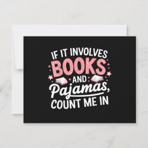 Convite Livro & Pijamas Livro Humorístico Amante de Livros