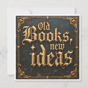 Convite Livros antigos novas ideias