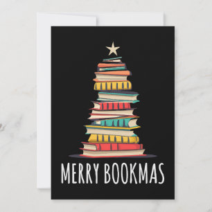 Convite Livros Árvore de Natal Feliz Dia dos Livros