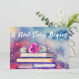 Convite Livros Cachorros e Chá de fraldas de Aquarela com 