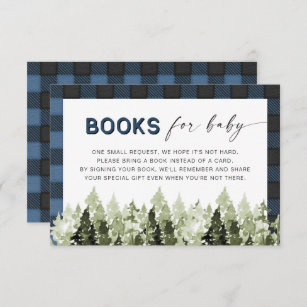 Convite Livros de árvore de pinheiro azul FROST para cartã