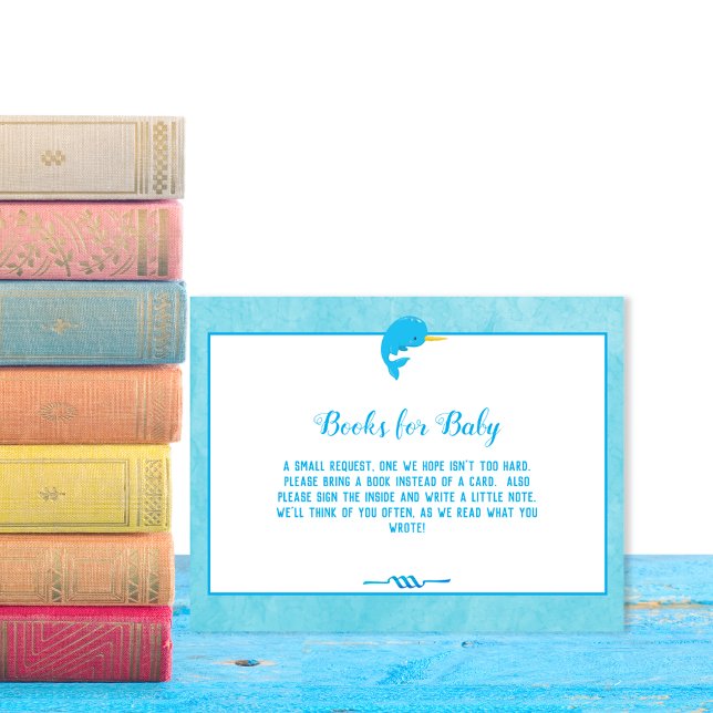Convite Livros de Baleia Azul para Chá de Bebê (Criador carregado)