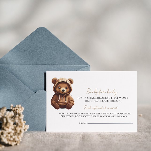 Convite Livros De Bebês De Urso Fotográfico Mínimo E Bonit (Criador carregado)
