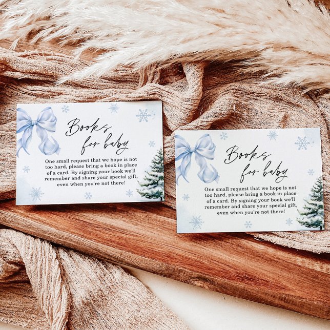 Convite Livros de Chá de fraldas com floco de neve Arco az (Criador carregado)