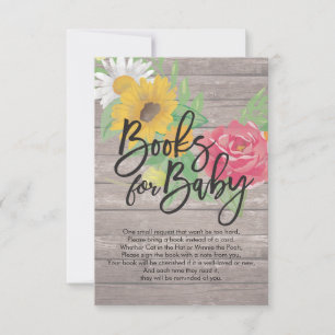 Convite Livros de chá de fraldas para Bebê / Traga um livr