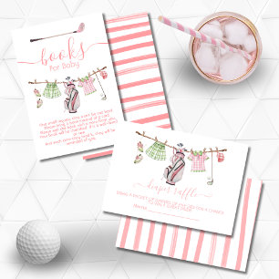 Convite Livros de linha de roupas de uma menina de Golf