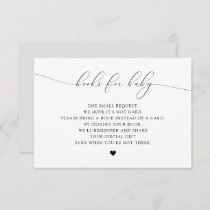 Convite Livros de Script Elegante ASHER para Placa de Chá