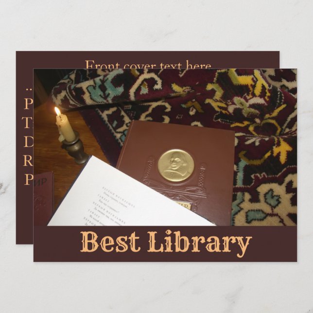 Convite Livros do século passado (Frente/Verso)