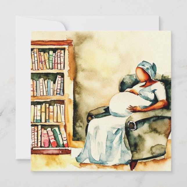 Convite Livros e Bebê: Regresso a Rhyme, Um Chá de fraldas (Frente)