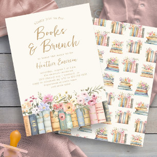 Convite Livros e Brunch Chá de Bebê