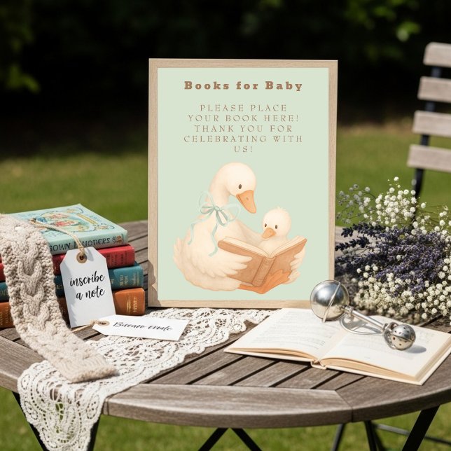 Convite Livros Green A Silly Goose para Bebês Sinalizarem (Green A Silly Goose Books for Baby Sign)