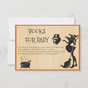 Convite Livros para Bebê Bruxas da Cervejaria de Halloween