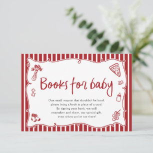 Convite Livros para Bebê Chamada de Bebê Italiano para Jog