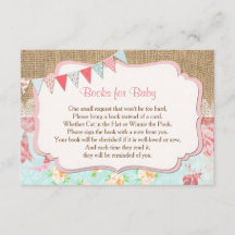 Livros para bebê, livro floral burlap book request