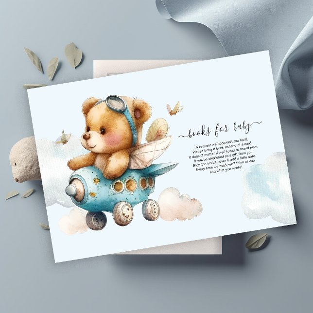 Convite Livros para Bebê Urso de Teddy (Criador carregado)