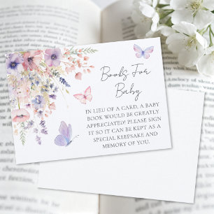 Convite Livros para Chá de Bebê Borboleta Flor Silvestre C