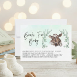 Convite Livros para Chá de fraldas Eucalyptus