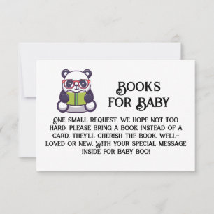 Convite Livros para Ler Óculos de Bebê PANDA