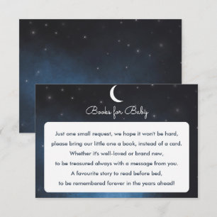 Convite Livros para o bebê Starry Night Chá de fraldas Car