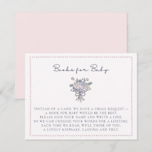 Convite Livros-quadro de flores manuscritos pontilhados pa