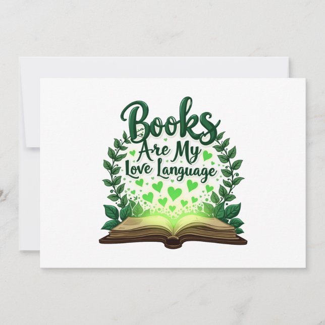 Convite Livros São Minha Linguagem De Amor Lendo Bibliotec (Frente)