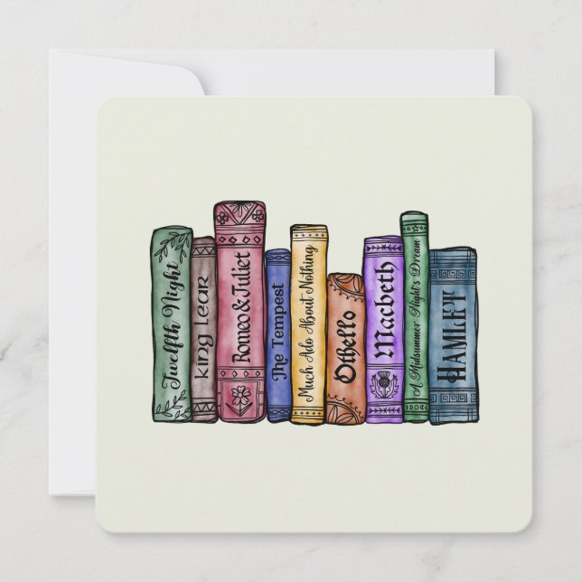 Convite Livros Shakespeare n.o 1 (Frente)