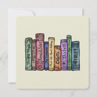 Convite Livros Shakespeare n.o 1