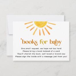 Convite Livros Sunshine para Bebê