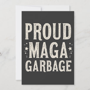 Convite Lixo Orgulhoso De MAGA Para Eleição Do Apoiador De