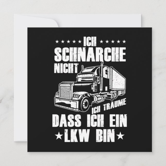 Convite LKW Fahrer Trucker Truck Fernfahrer Brummi LastKra (Frente)