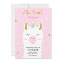 Convite Llama para Cores de Água