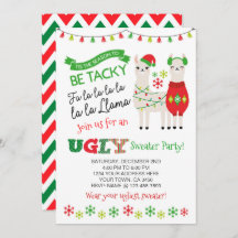 Llama Ugly Sweater Party