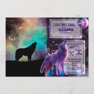 Convite Lobo uivando no universo