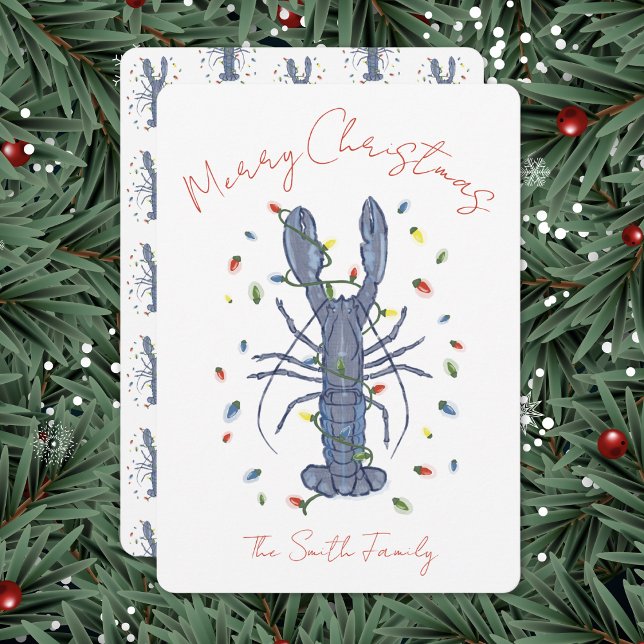 Convite Lobster Christmas Card (Criador carregado)