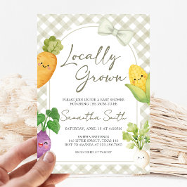 Convite Locally Grown Baby Shower
