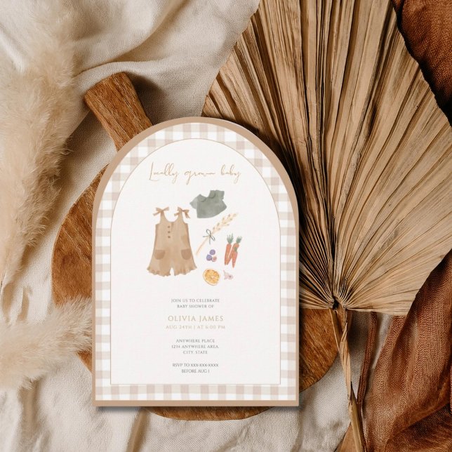 Convite Locally grown farmer’s market baby shower (Criador carregado)