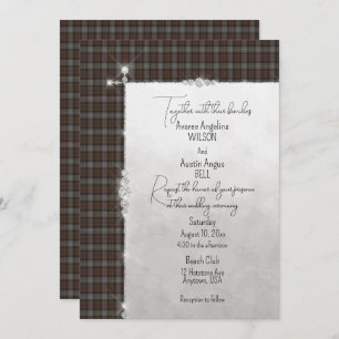 Convite Lochaber Scottish Tartan Wedding