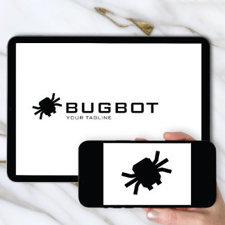 Convite Logo Download Robotic Bug Logo | Tech Brand