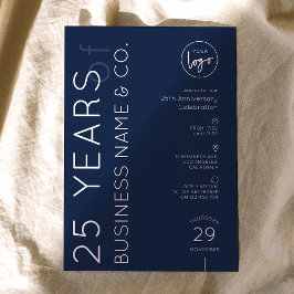 Convite Logotipo Corporativo do Jantar de Aniversário de N