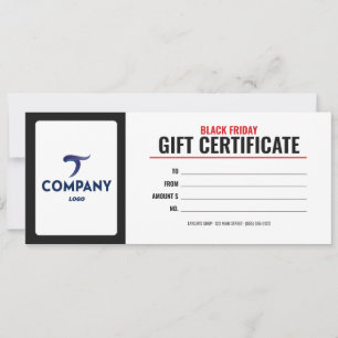 Convite Logotipo da Empresa de Certificado de Presente da