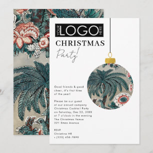 Convite Logotipo da Empresa Festa de Natal Enfeite Préppy