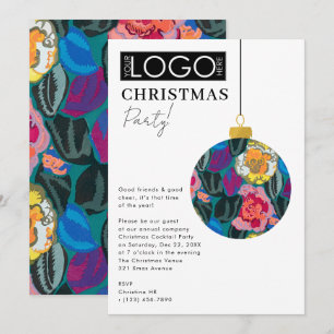 Convite Logotipo da Empresa Festa de Natal Enfeite Préppy