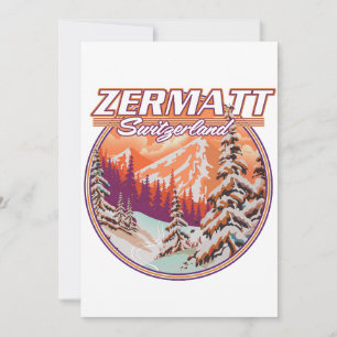 Convite Logotipo da suiça Zermatt