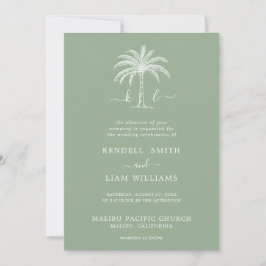 Convite Logotipo de Casamento com Monograma Personalizado