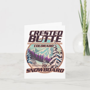 Convite logotipo de esqui de Crested Butte Colorado