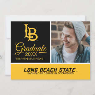 Convite Logotipo de Graduação da Long Beach State